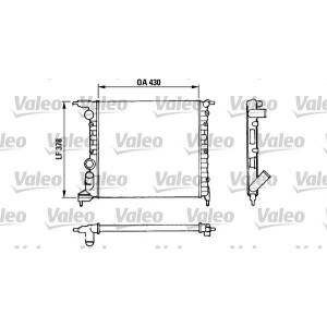 Radiator, engine cooling VALEO 816658