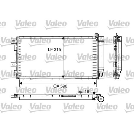 Συμπυκνωτής, σύστ. κλιματισμού VALEO 817547