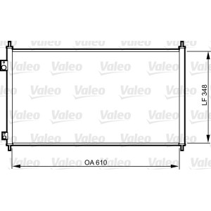 Condenser, air conditioning VALEO 817780