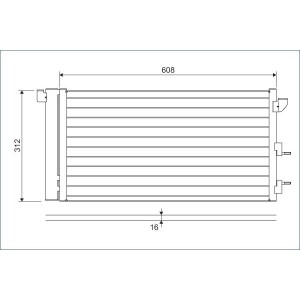 Condenser, air conditioning VALEO 818005