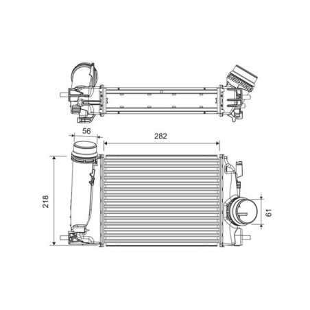 Charge Air Cooler VALEO 818293