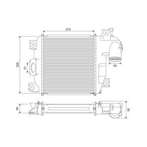 Charge Air Cooler VALEO 818321