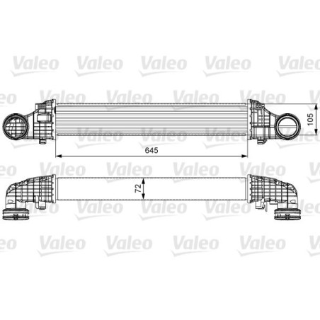 Ψυγείο αέρα υπερπλήρωσης VALEO 818606