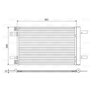 Condenser, air conditioning VALEO 822550