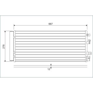 Condenser, air conditioning VALEO 822575