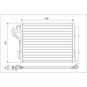 Condenser, air conditioning VALEO 822629